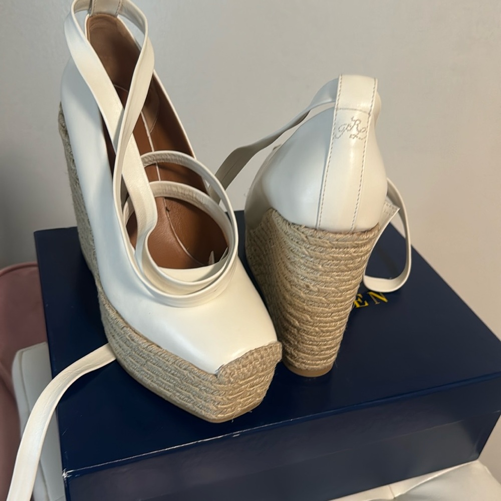 Ralph Lauren wedge espadrile!